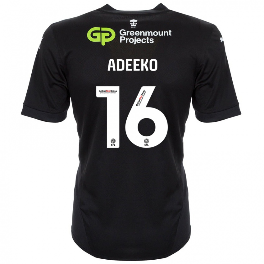 Criança Camisola Baba Adeeko #16 Preto Alternativa 2024/25 Camisa