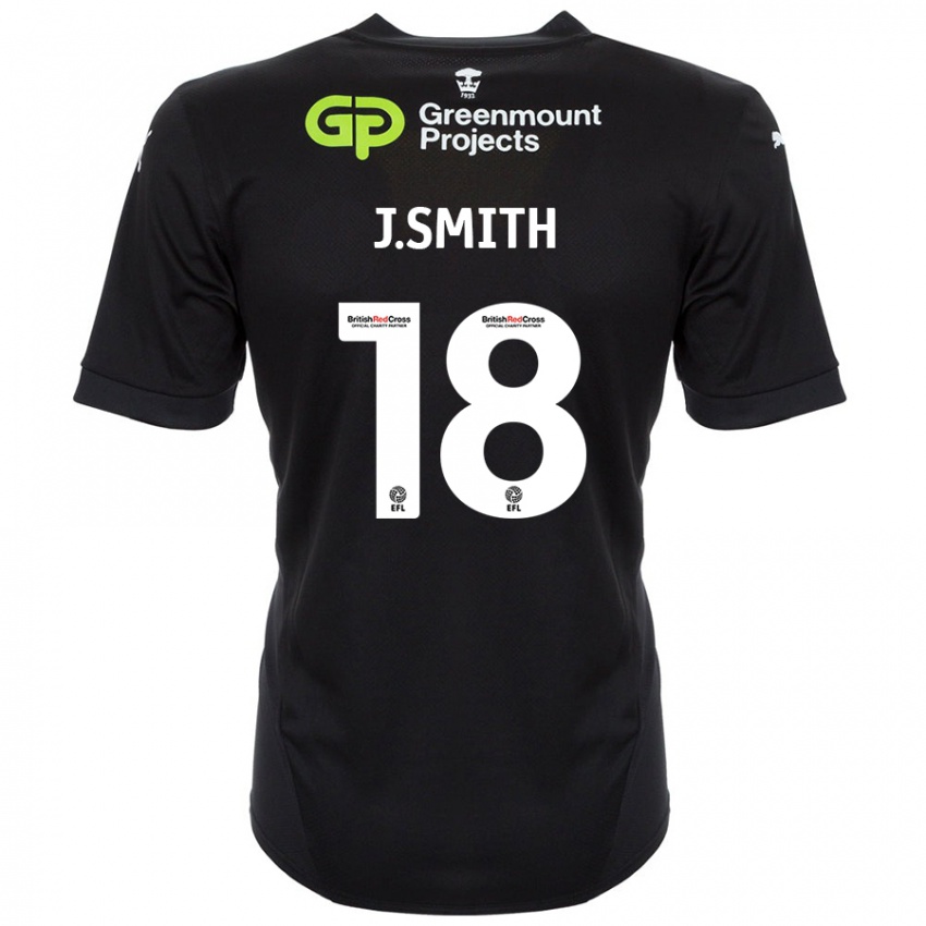 Criança Camisola Jonny Smith #18 Preto Alternativa 2024/25 Camisa