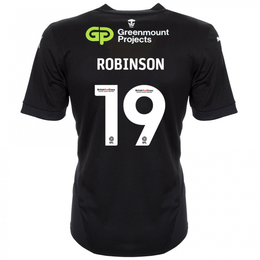 Criança Camisola Luke Robinson #19 Preto Alternativa 2024/25 Camisa