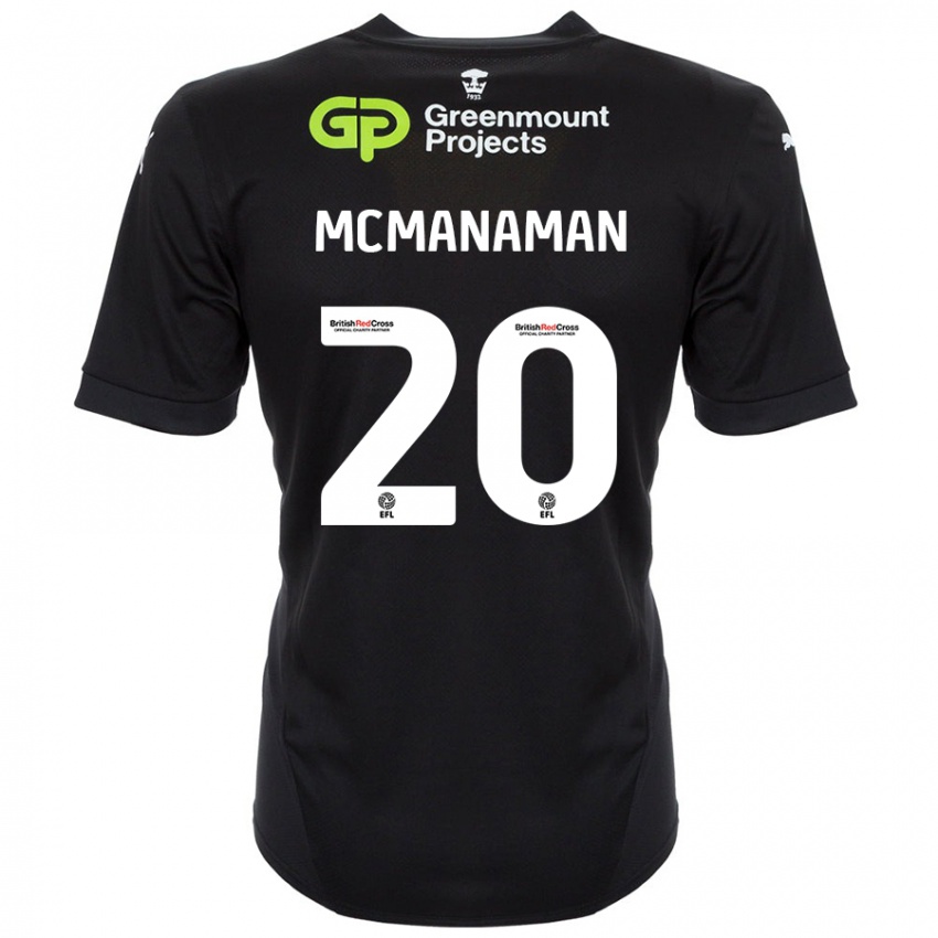 Criança Camisola Callum Mcmanaman #20 Preto Alternativa 2024/25 Camisa