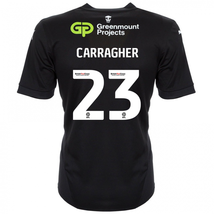 Criança Camisola James Carragher #23 Preto Alternativa 2024/25 Camisa