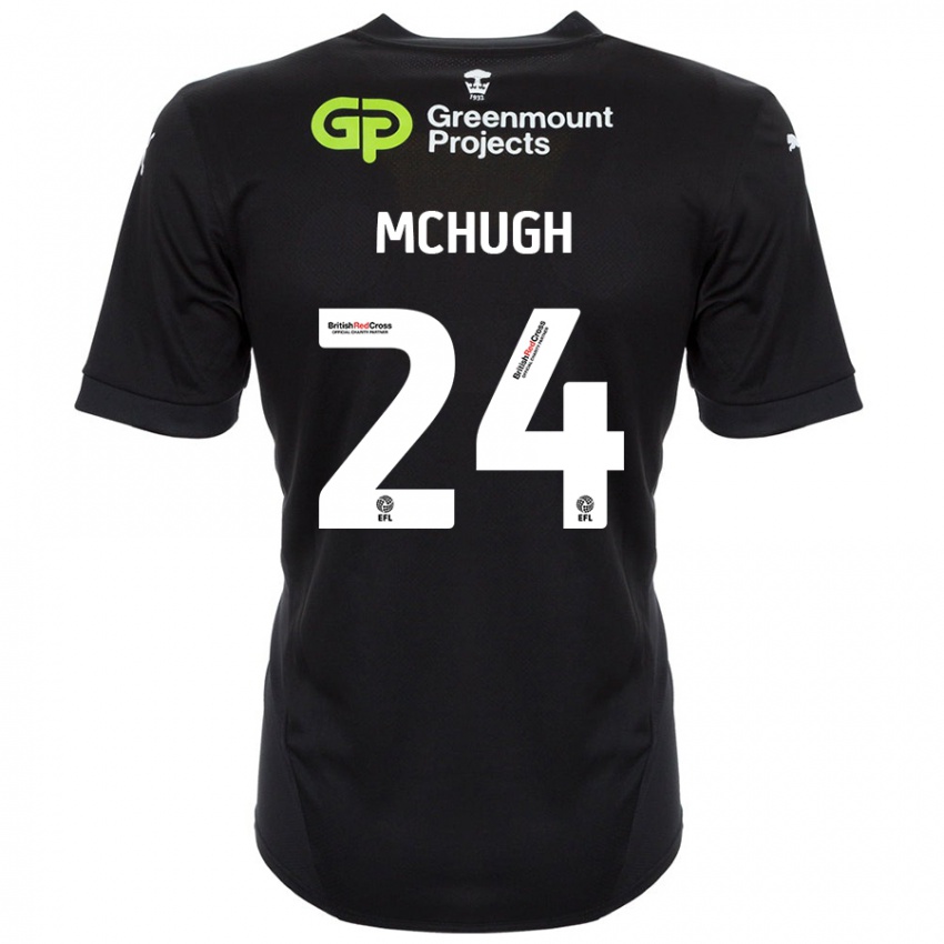 Criança Camisola Harry Mchugh #24 Preto Alternativa 2024/25 Camisa