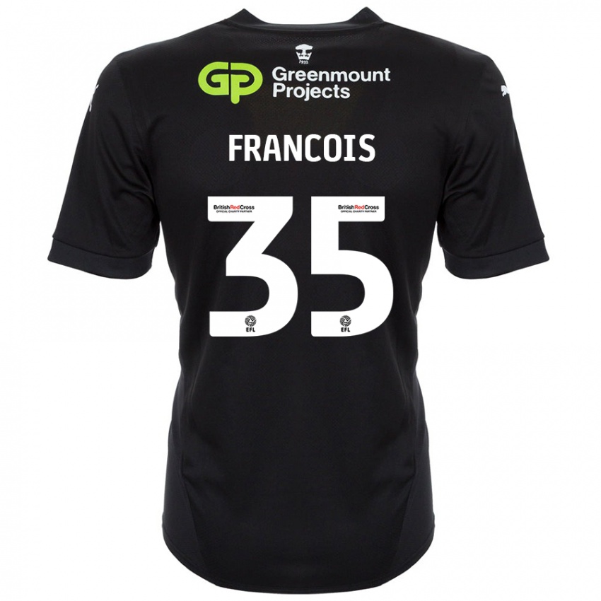 Criança Camisola Tyrese Francois #35 Preto Alternativa 2024/25 Camisa