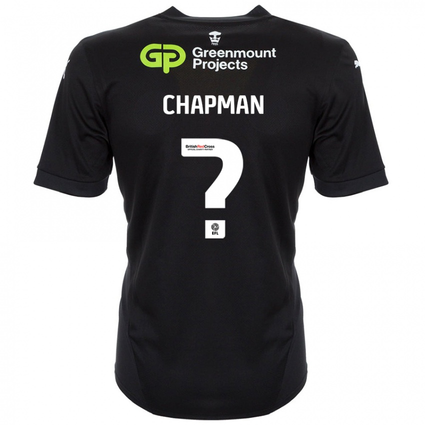 Criança Camisola Llyton Chapman #0 Preto Alternativa 2024/25 Camisa