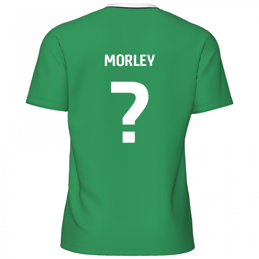 Criança Camisola Aaron Morley #0 Listras Brancas Verdes Alternativa 2024/25 Camisa