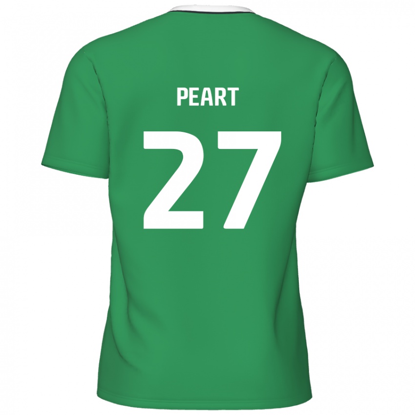 Criança Camisola Brody Peart #27 Listras Brancas Verdes Alternativa 2024/25 Camisa