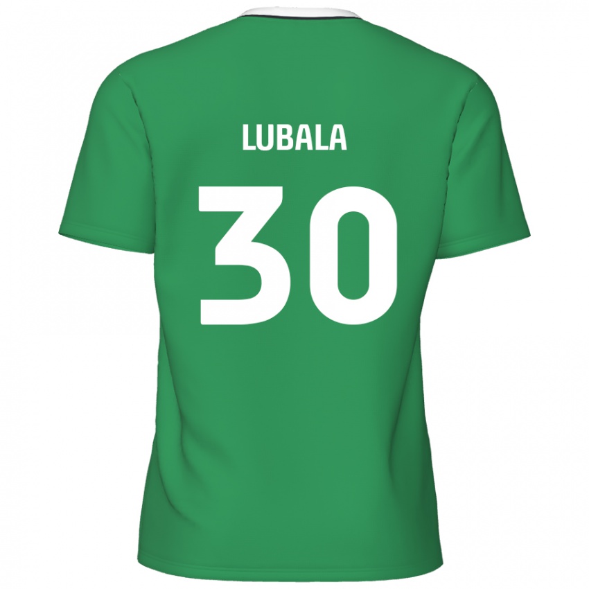 Criança Camisola Bez Lubala #30 Listras Brancas Verdes Alternativa 2024/25 Camisa