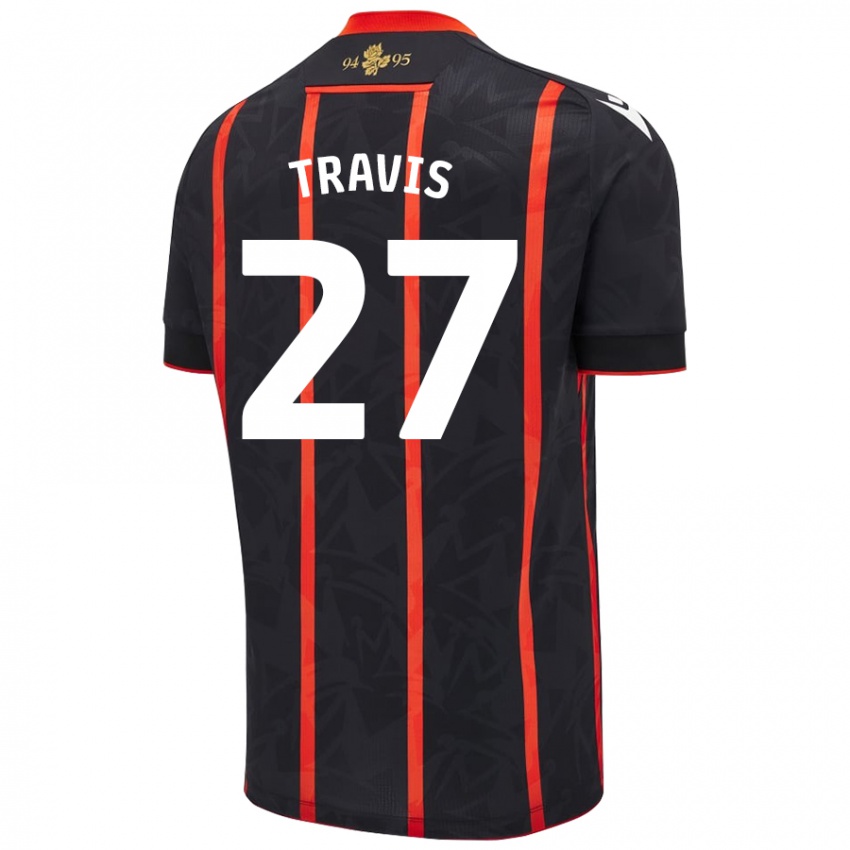 Criança Camisola Lewis Travis #27 Vermelho Preto Alternativa 2024/25 Camisa