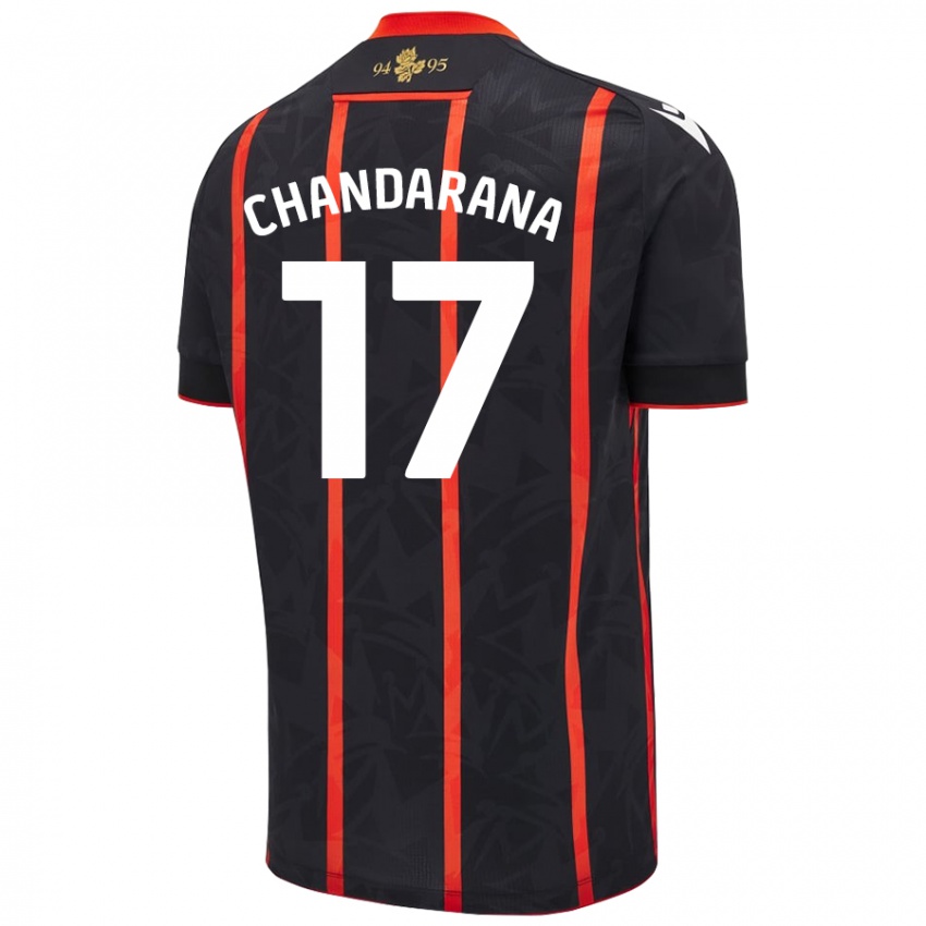 Criança Camisola Millie Chandarana #17 Vermelho Preto Alternativa 2024/25 Camisa