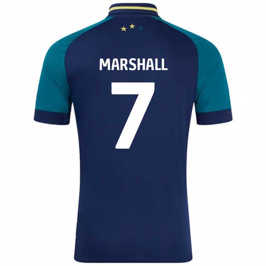 Criança Camisola Callum Marshall #7 Verde Da Marinha Verde Alternativa 2024/25 Camisa