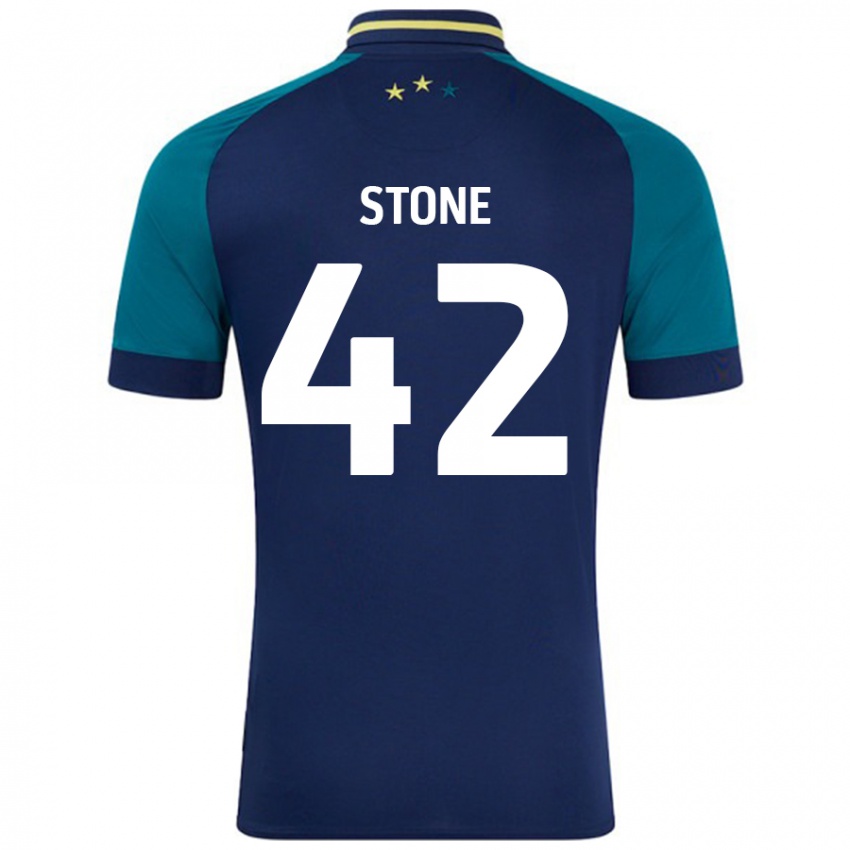 Criança Camisola Michael Stone #42 Verde Da Marinha Verde Alternativa 2024/25 Camisa