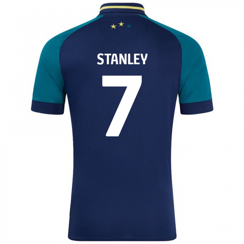 Criança Camisola Katie Stanley #7 Verde Da Marinha Verde Alternativa 2024/25 Camisa