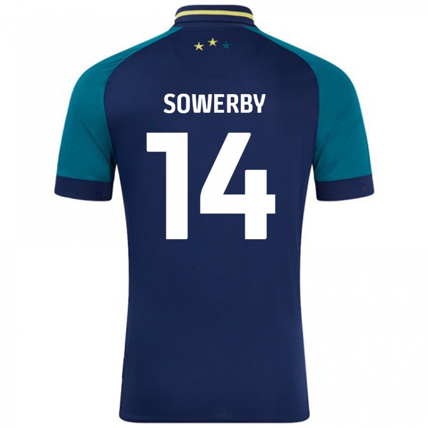 Criança Camisola Lucy Sowerby #14 Verde Da Marinha Verde Alternativa 2024/25 Camisa