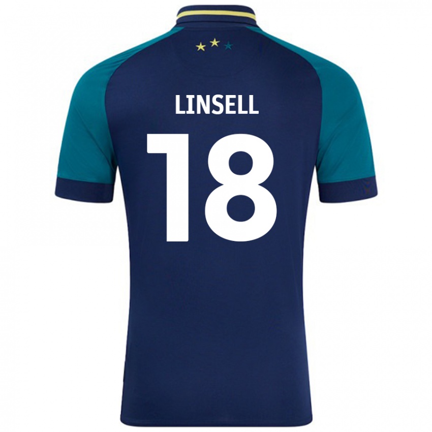 Criança Camisola Alice Linsell #18 Verde Da Marinha Verde Alternativa 2024/25 Camisa