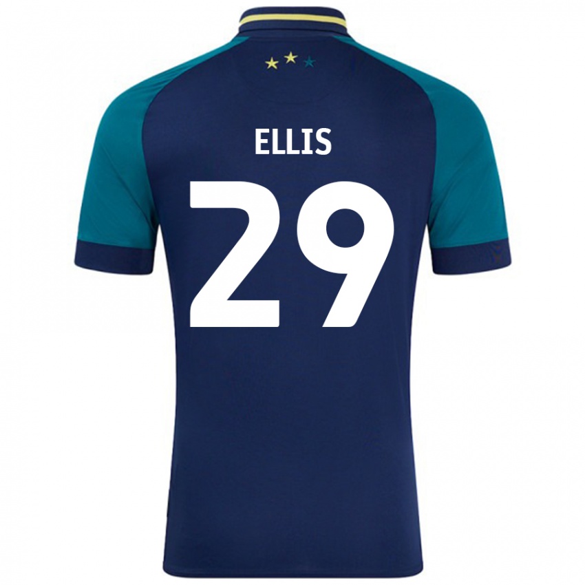 Criança Camisola Molly Ellis #29 Verde Da Marinha Verde Alternativa 2024/25 Camisa