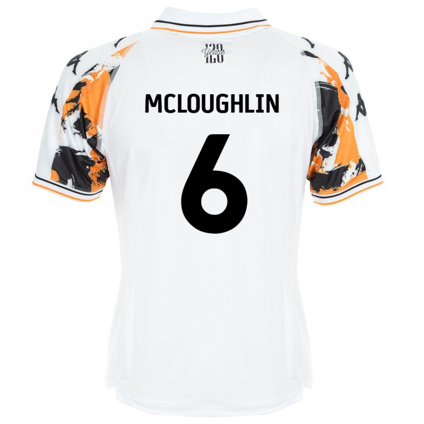 Criança Camisola Sean Mcloughlin #6 Branco Alternativa 2024/25 Camisa