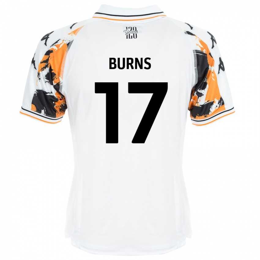 Criança Camisola Finley Burns #17 Branco Alternativa 2024/25 Camisa