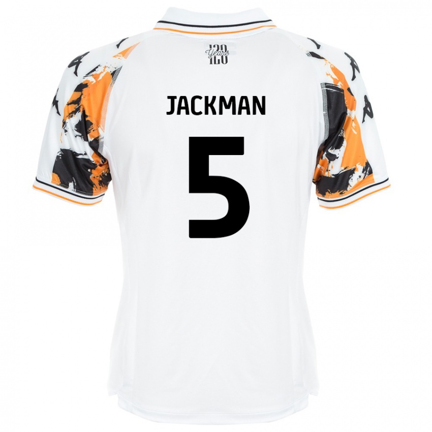 Criança Camisola Ellice Jackman #5 Branco Alternativa 2024/25 Camisa