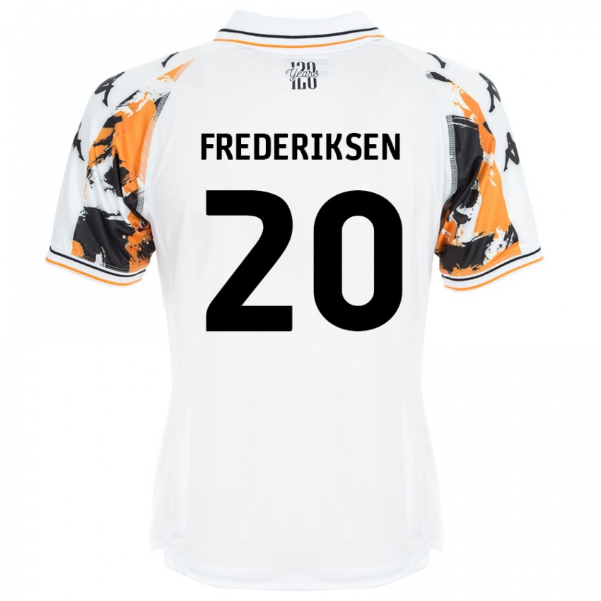 Criança Camisola Abbey Frederiksen #20 Branco Alternativa 2024/25 Camisa