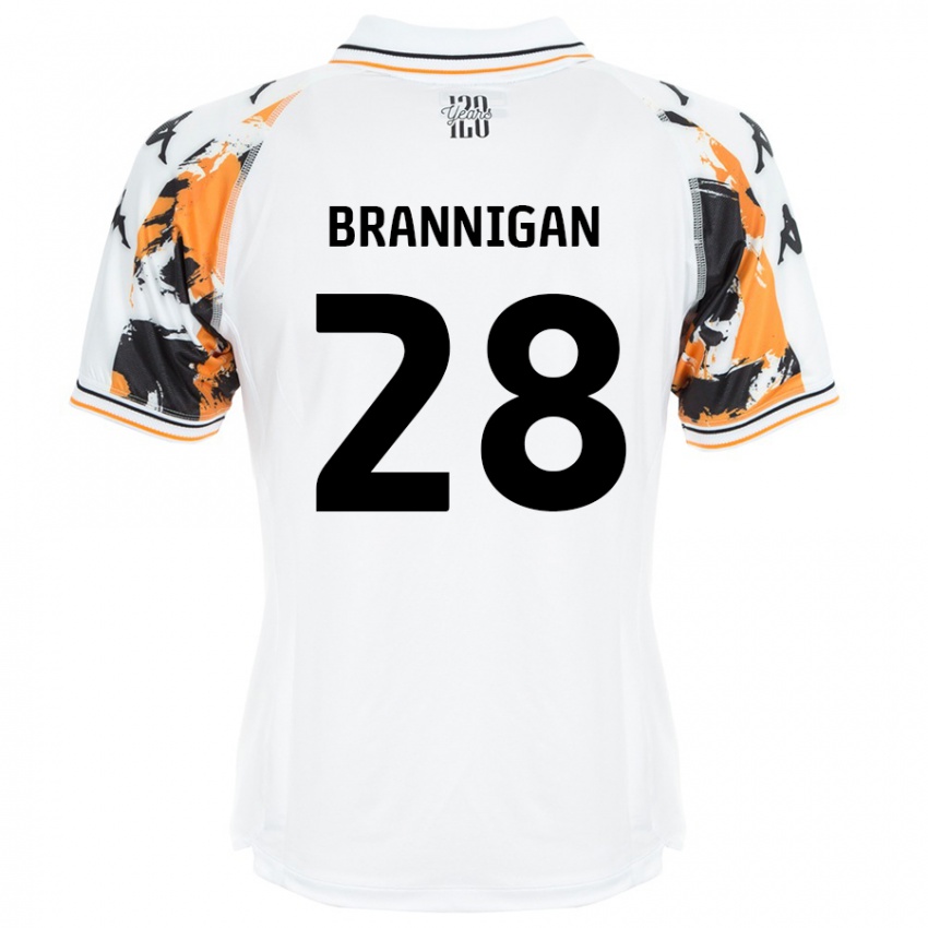 Criança Camisola Aoife Brannigan #28 Branco Alternativa 2024/25 Camisa