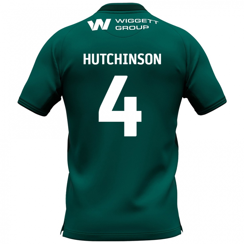 Criança Camisola Shaun Hutchinson #4 Verde Alternativa 2024/25 Camisa