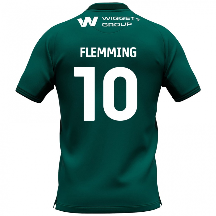 Criança Camisola Zian Flemming #10 Verde Alternativa 2024/25 Camisa