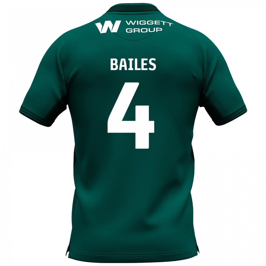 Criança Camisola Freya Bailes #4 Verde Alternativa 2024/25 Camisa