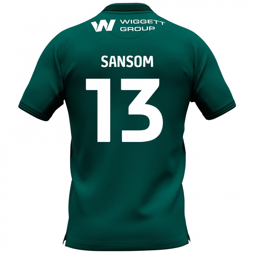 Criança Camisola Chloe Sansom #13 Verde Alternativa 2024/25 Camisa