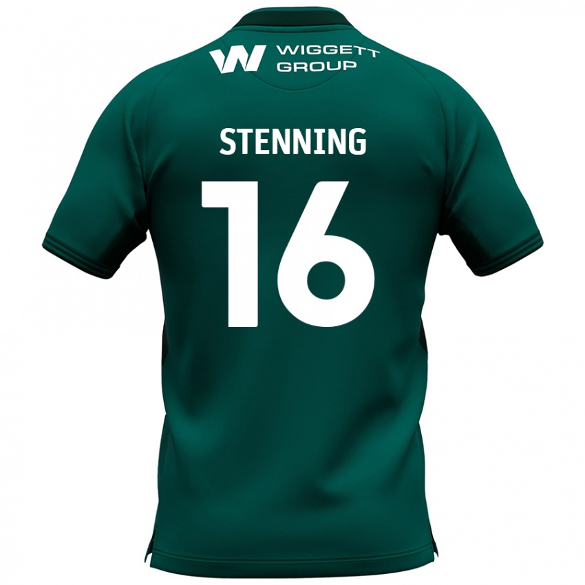 Criança Camisola Ellie Stenning #16 Verde Alternativa 2024/25 Camisa