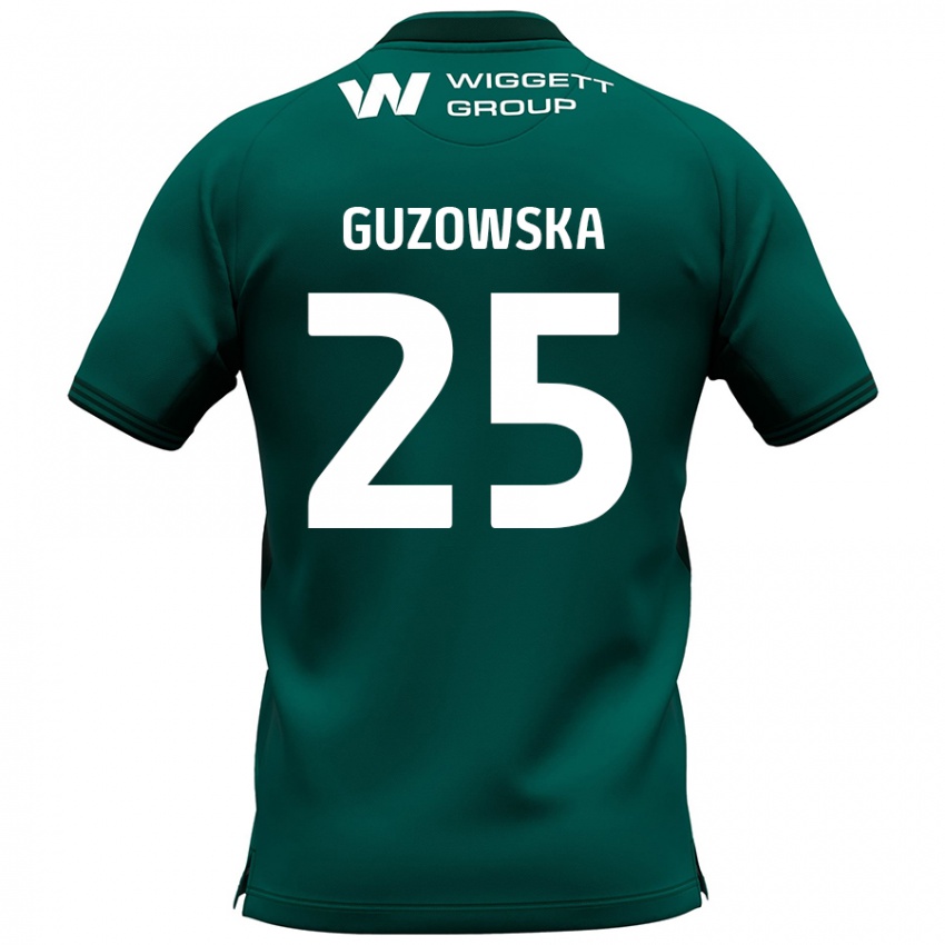 Criança Camisola Sara Guzowska #25 Verde Alternativa 2024/25 Camisa