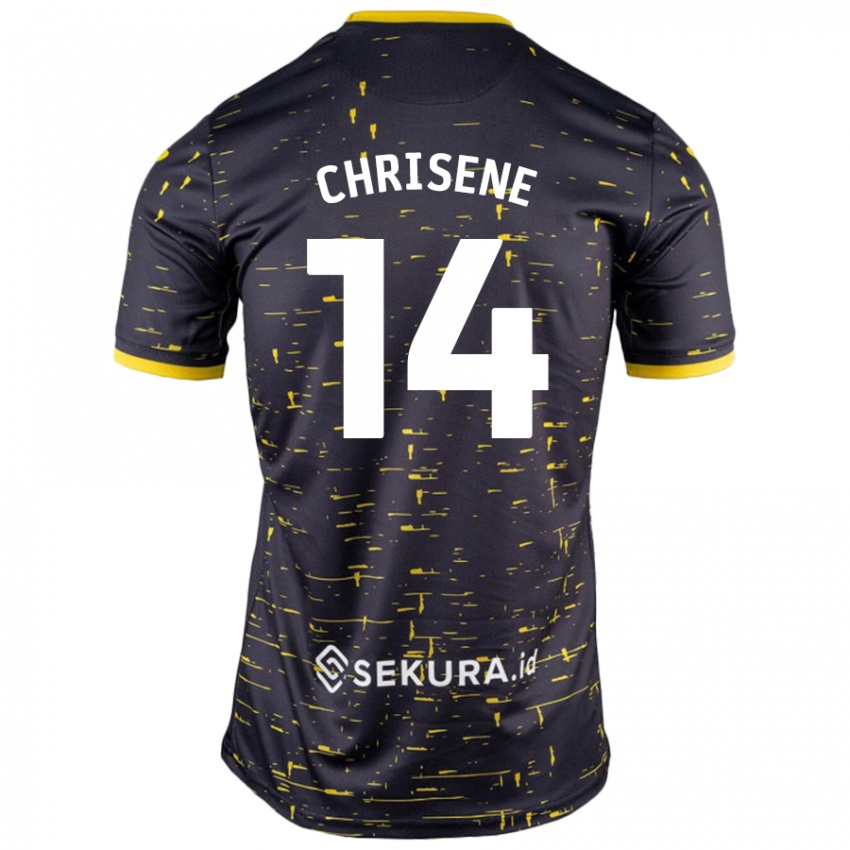 Criança Camisola Ben Chrisene #14 Amarelo Preto Alternativa 2024/25 Camisa