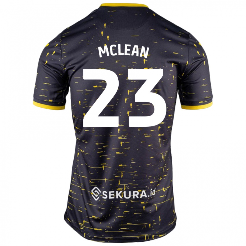 Criança Camisola Kenny Mclean #23 Amarelo Preto Alternativa 2024/25 Camisa