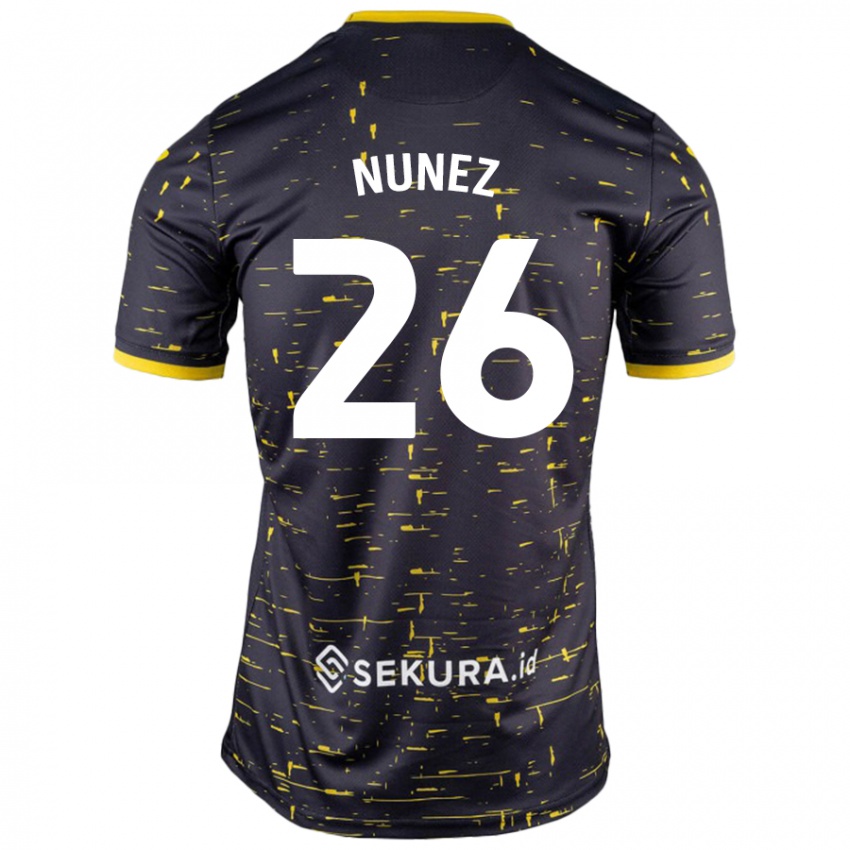 Criança Camisola Marcelino Núñez #26 Amarelo Preto Alternativa 2024/25 Camisa