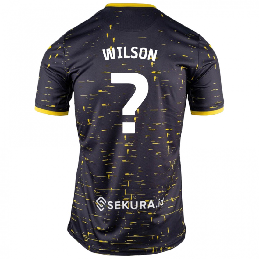 Criança Camisola Charlie Wilson #0 Amarelo Preto Alternativa 2024/25 Camisa