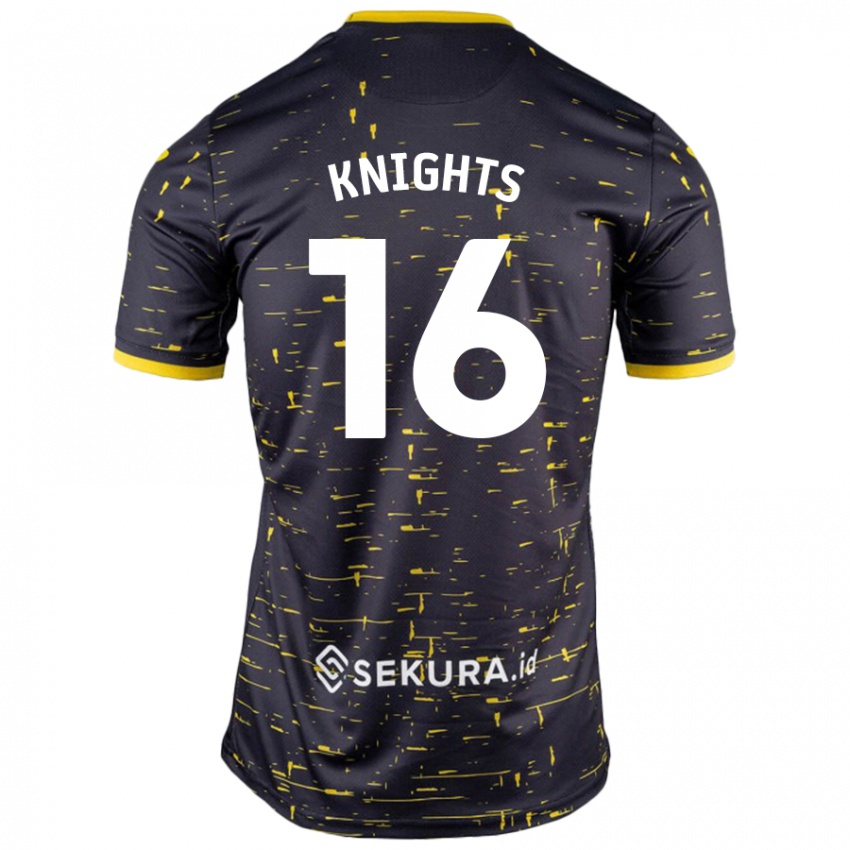 Criança Camisola Katie Knights #16 Amarelo Preto Alternativa 2024/25 Camisa