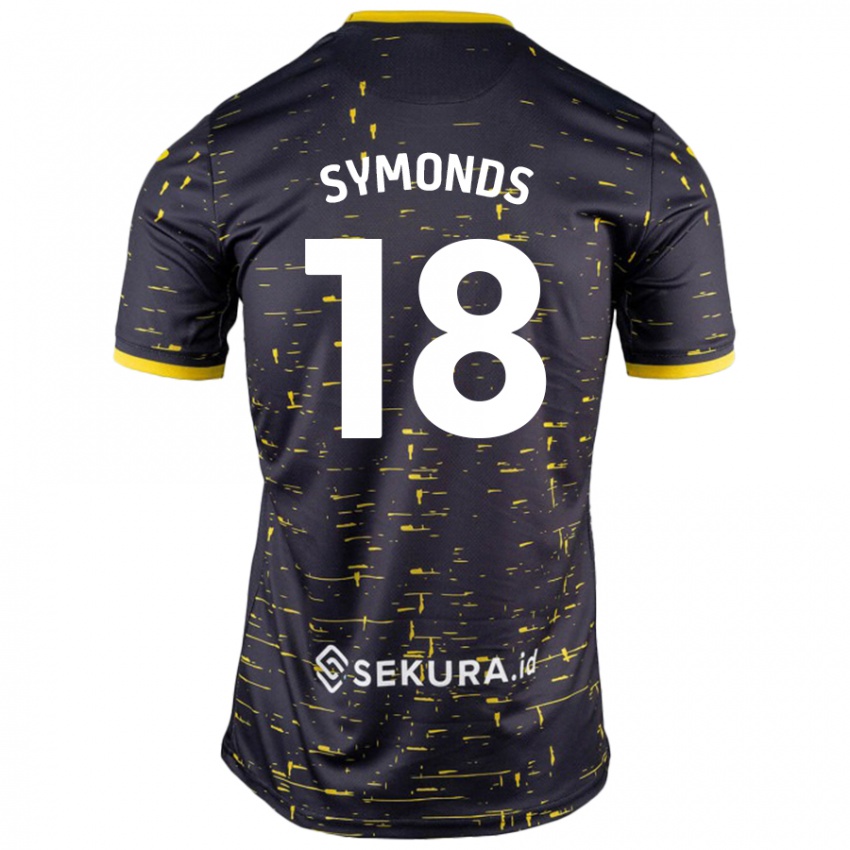 Criança Camisola Freya Symonds #18 Amarelo Preto Alternativa 2024/25 Camisa