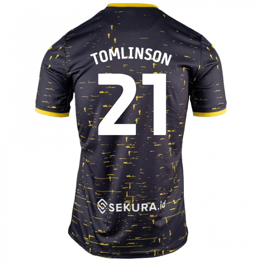 Criança Camisola Lauren Tomlinson #21 Amarelo Preto Alternativa 2024/25 Camisa