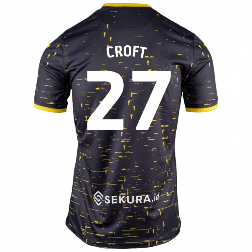 Criança Camisola Mary Croft #27 Amarelo Preto Alternativa 2024/25 Camisa