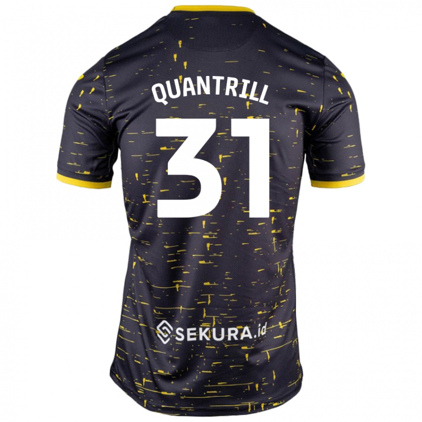 Criança Camisola Sarah Quantrill #31 Amarelo Preto Alternativa 2024/25 Camisa