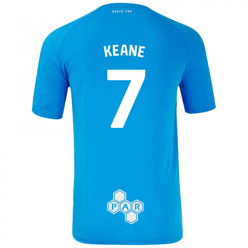 Criança Camisola Will Keane #7 Céu Azul Alternativa 2024/25 Camisa