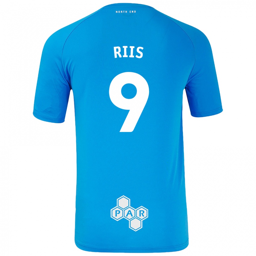 Criança Camisola Emil Riis #9 Céu Azul Alternativa 2024/25 Camisa