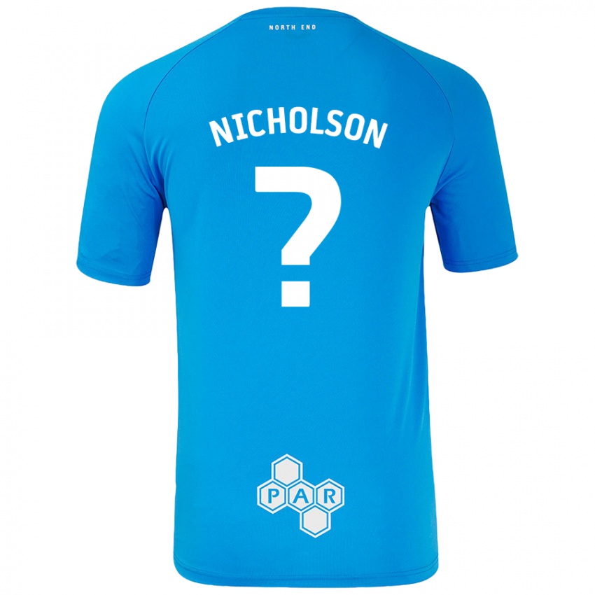 Criança Camisola Joseph Nicholson #0 Céu Azul Alternativa 2024/25 Camisa