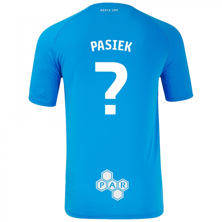 Criança Camisola Kacper Pasiek #0 Céu Azul Alternativa 2024/25 Camisa