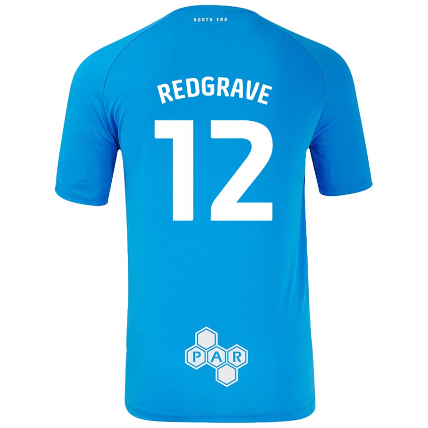 Criança Camisola Jodie Redgrave #12 Céu Azul Alternativa 2024/25 Camisa