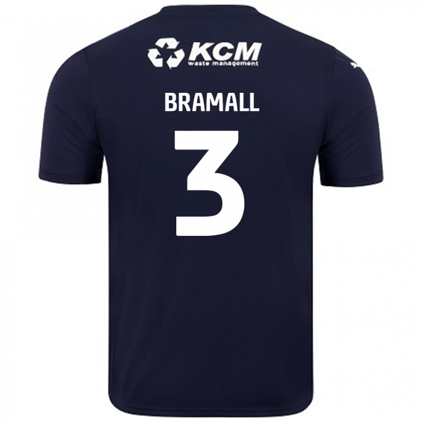 Criança Camisola Cohen Bramall #3 Azul Marinho Alternativa 2024/25 Camisa