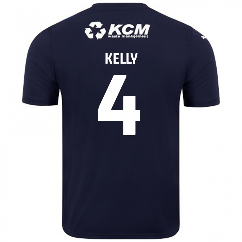 Criança Camisola Liam Kelly #4 Azul Marinho Alternativa 2024/25 Camisa