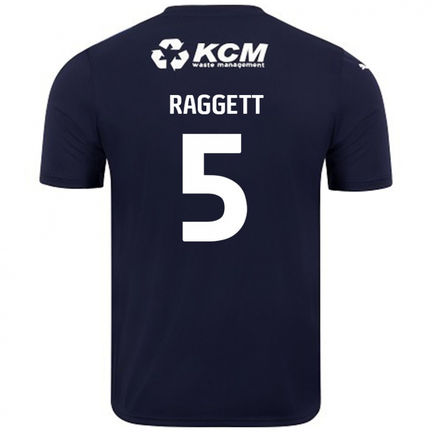 Criança Camisola Sean Raggett #5 Azul Marinho Alternativa 2024/25 Camisa