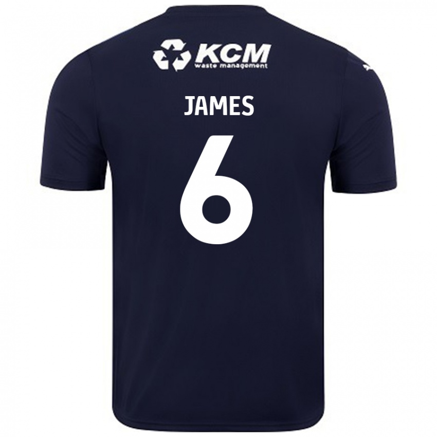 Criança Camisola Reece James #6 Azul Marinho Alternativa 2024/25 Camisa