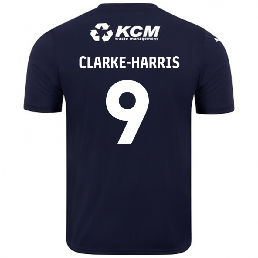 Criança Camisola Jonson Clarke-Harris #9 Azul Marinho Alternativa 2024/25 Camisa