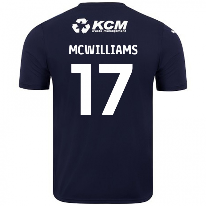 Criança Camisola Shaun Mcwilliams #17 Azul Marinho Alternativa 2024/25 Camisa